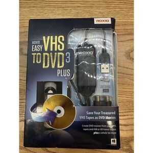 Roxio Easy VHS to DVD 3 Plus Brand New  Sealed Transfer VHS to DVD